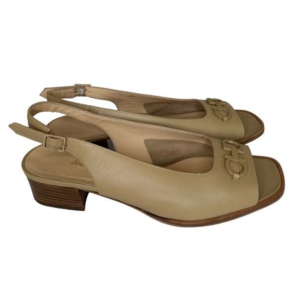 Salvatore Ferragamo Made in Italy Leather Women’s Sandals - Size: 8 1/2 B - Picture 14 of 16